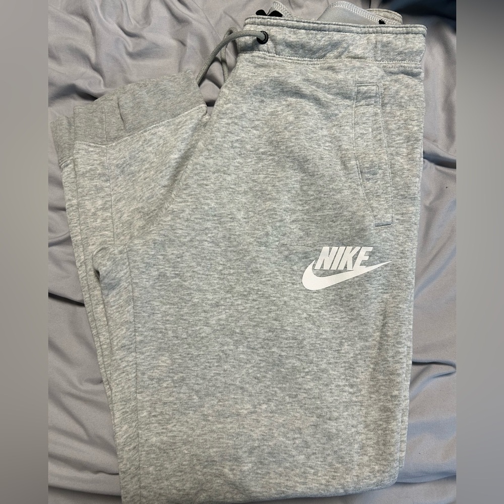 Nike Gray Sweatpants with Elastic Cuffs